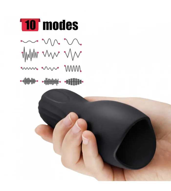 10x Penis Delay Trainer Vibrating Rechargeable Penis Pleaser ADLTOYFUN Male Sex Toys