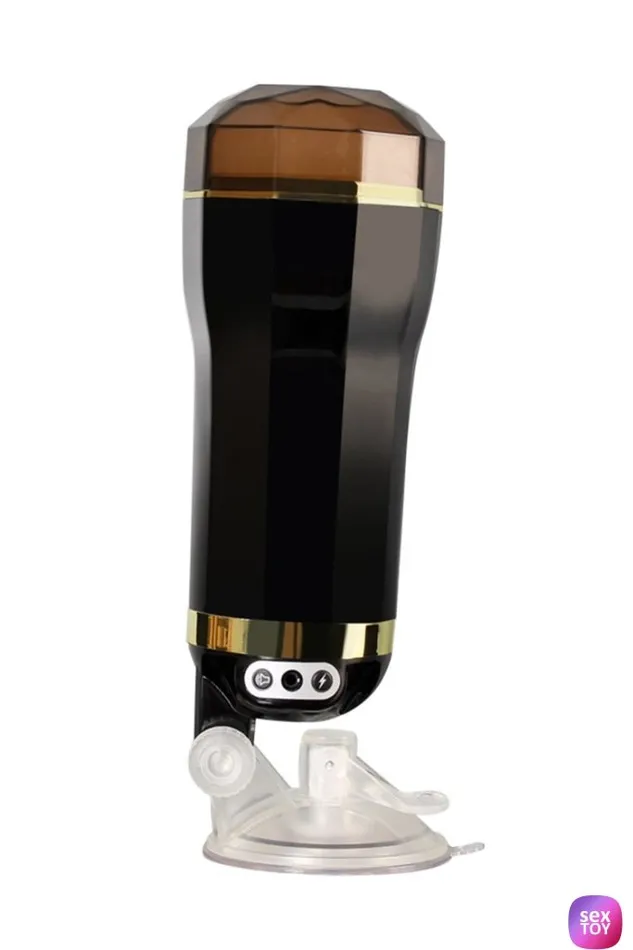 ADLTOYFUN Male Sex Toys Rechargeable Hands Free Vibrating Male Masturbator