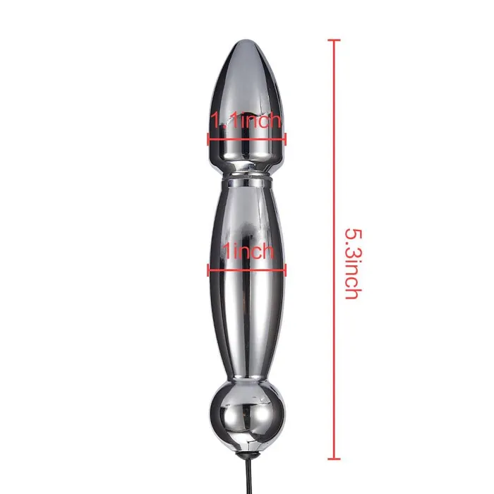 ADLTOYFUN Male Sex Toys Rocket Feeble Current Stimulation Anal Plug
