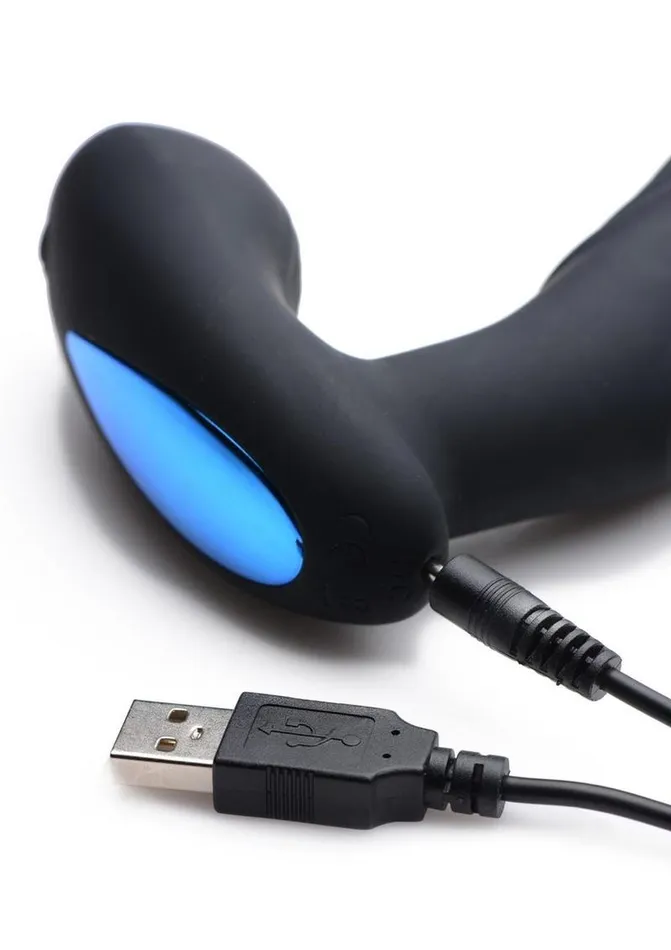 ALPHAPRO Male Sex Toys AlphaPro 7x PThump Rechargeable Vibrating Tapping Silicone Prostate Stimulator