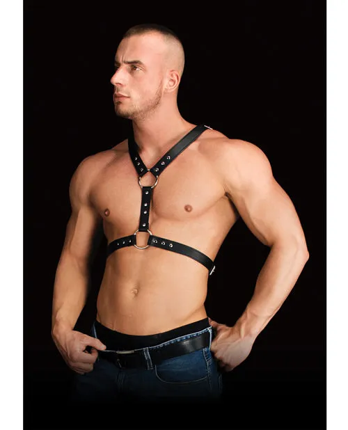 Anal Shots America LLC Thanos Chest Centerpiece Body Harness Black