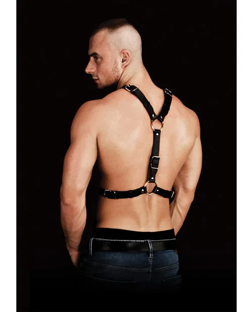 Anal Shots America LLC Thanos Chest Centerpiece Body Harness Black