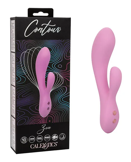 California Exotic Novelties Vibrators Contour Zoie Flexible Dual Massager Pink California Exotic Novelties Vibrators Contour Zoie Flexible Dual Massager Pink