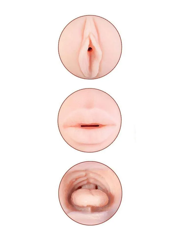 Delite Male Sex Toys Delite Two Ways Mouth and Vagina Masturbator
