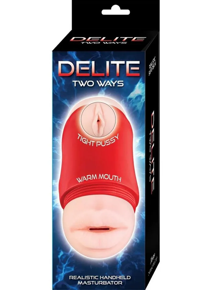 Delite Male Sex Toys Delite Two Ways Mouth and Vagina Masturbator