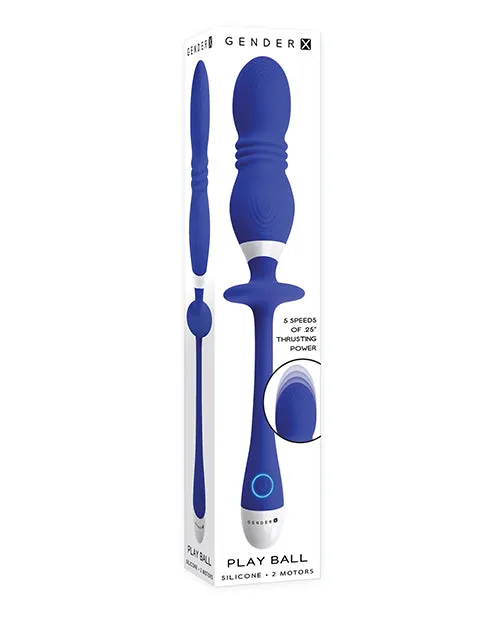Evolved Novelties INC Vibrators Gender X Play Ball GSpot Vibe Blue