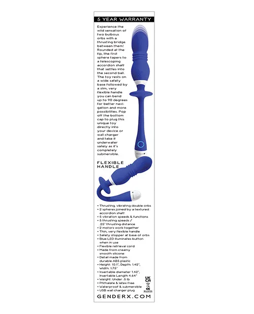 Evolved Novelties INC Vibrators Gender X Play Ball GSpot Vibe Blue