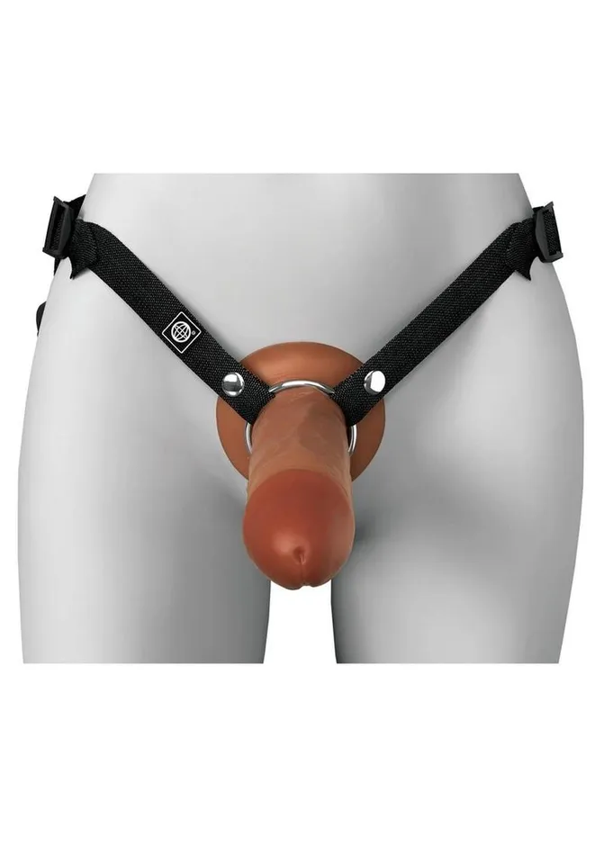 Female Sex Toys Fantasy XTensions Fantasy XTensions Elite Silicone Dual Density Hollow StrapOn