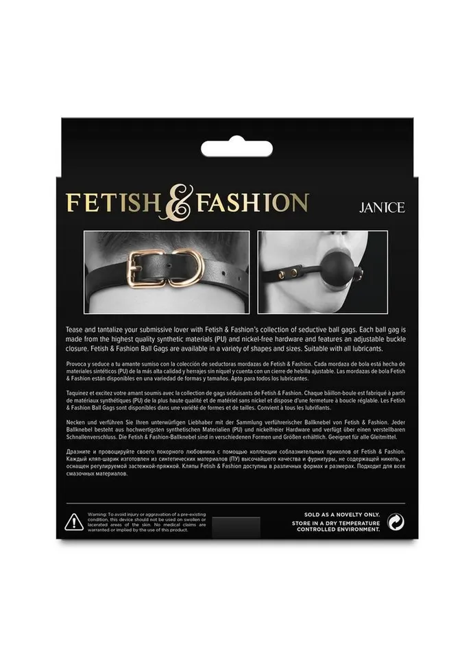 Fetish and Fashion Janice Ball Gag Fetish and Fashion Male Sex Toys