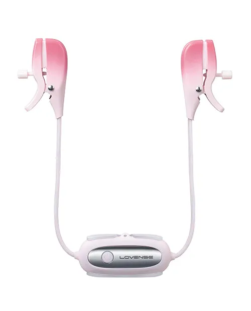 Hytto Pte Ltd Lovense Gemini Vibrating Nipple Clamps Pink Vibrators