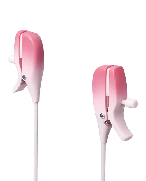 Hytto Pte Ltd Lovense Gemini Vibrating Nipple Clamps Pink Vibrators