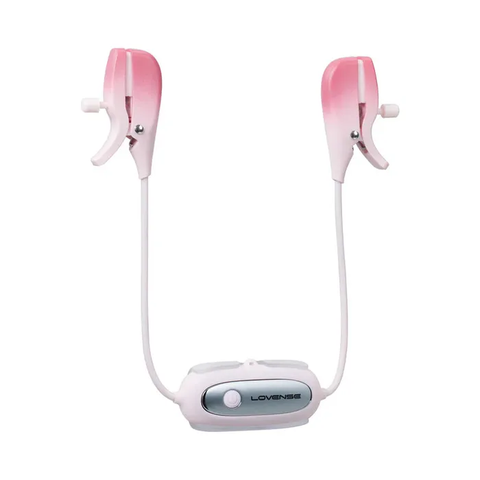 Hytto Pte Ltd Lovense Gemini Vibrating Nipple Clamps Pink Vibrators