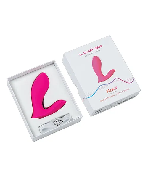 Hytto Pte Ltd Vibrators Lovense Flexer Dual Panty Vibrator Pink