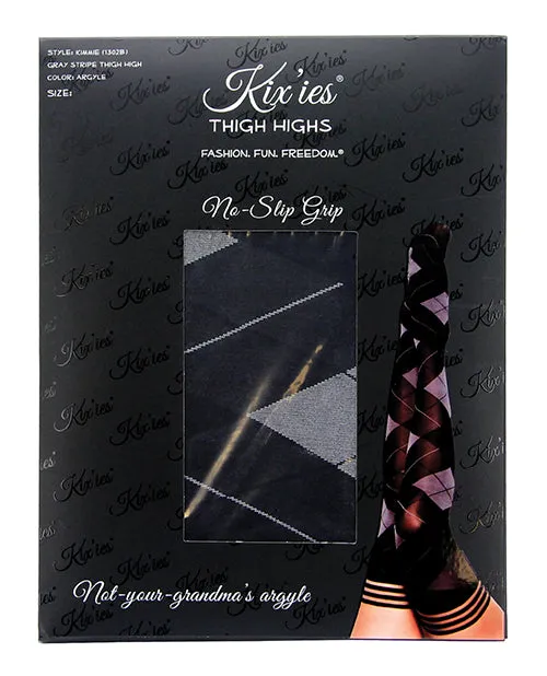 Kixies INC Male Sex Toys Kixies Kimmie Argyle Thigh High Size B