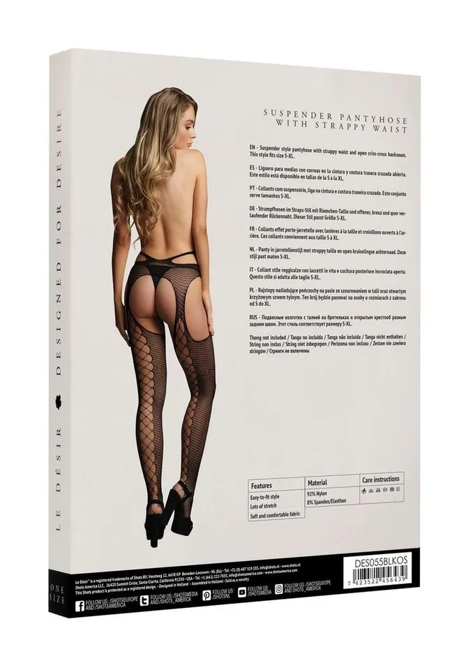 Le Desir Male Sex Toys Le Desir Suspender Pantyhose with Strappy Waist