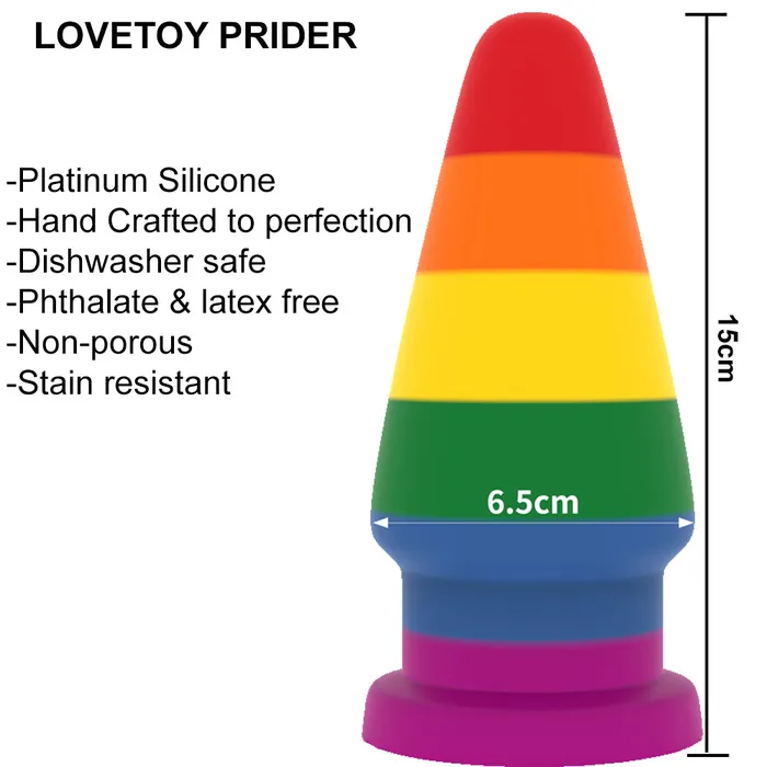 Lovetoy Anal Lovetoy Prider 6 Platinum Cured Silicone Butt Plug