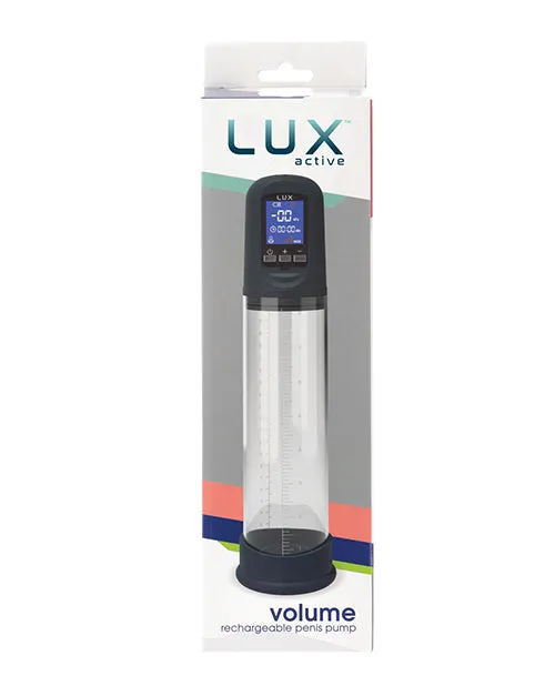 Lux Active Volume Rechargeable Penis Pump Black BMS Enterprises Male Sex Toys Lux Active Volume Rechargeable Penis Pump Black BMS Enterprises Male Sex Toys