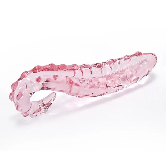 Male Sex Toys ADLTOYFUN Crystal Pink Seahorselike Pussy Anal Plug