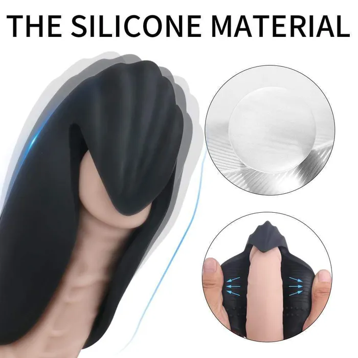 Male Sex Toys ADLTOYFUN Glans Ring Vibrating Penis Enlarger