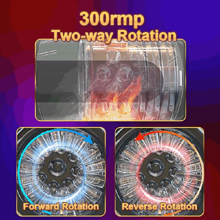 Male Sex Toys Automatic Male Masturbator Telescopic Rotation Voice Silicone Masturbation Sex Toys SIMUHAPPY