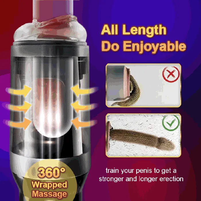 Male Sex Toys Automatic Male Masturbator Telescopic Rotation Voice Silicone Masturbation Sex Toys SIMUHAPPY