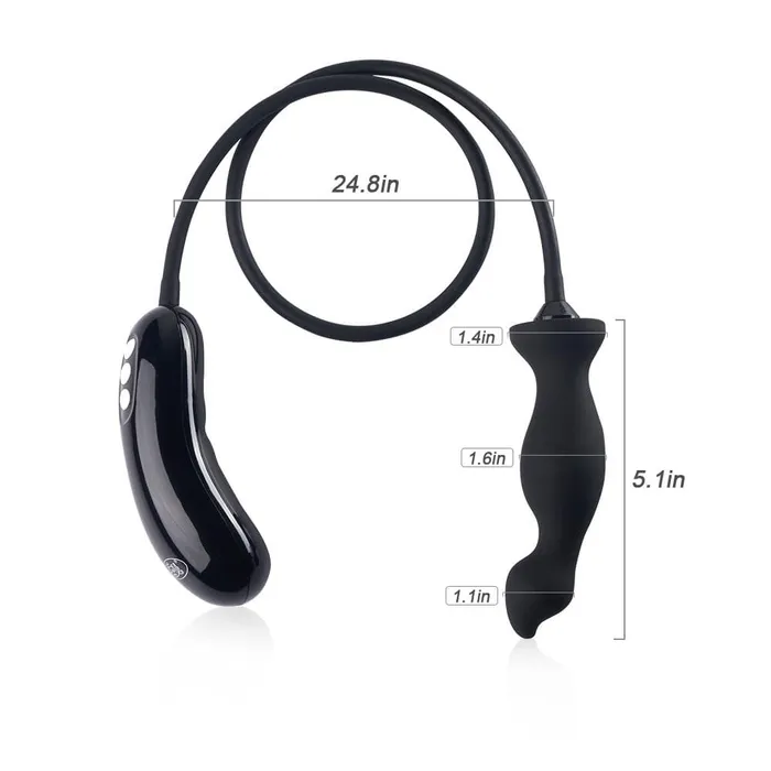 Male Sex Toys BirdLike Detachable Electric Inflatable Vibrating Anal Plug ADLTOYFUN