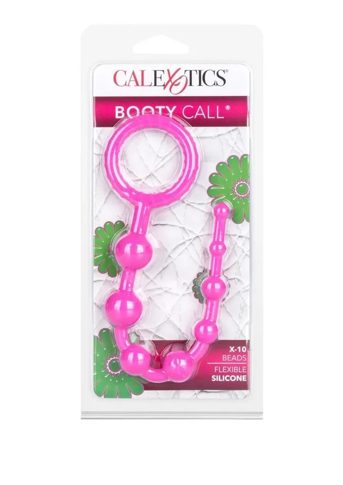Male Sex Toys Booty Call Booty Call X10 Silicone Anal Beads