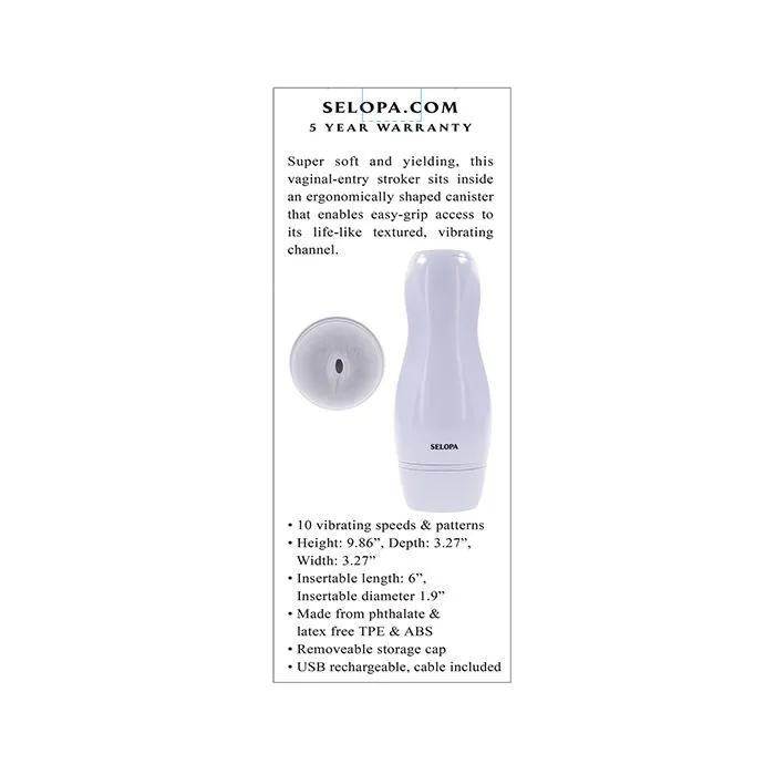 Male Sex Toys Evolved Novelties INC Selopa Pleasure Can Stroker White