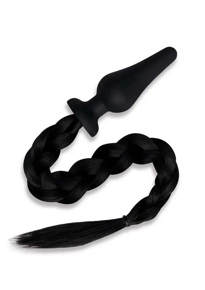Male Sex Toys WhipSmart Silicone Plug 4in with Pony Tail Whipsmart