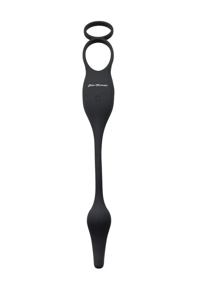 Male Sex Toys Zero Tolerance Zero Tolerance Plug and Tug Rechargeable Silicone Anal Plug and Cock Ring