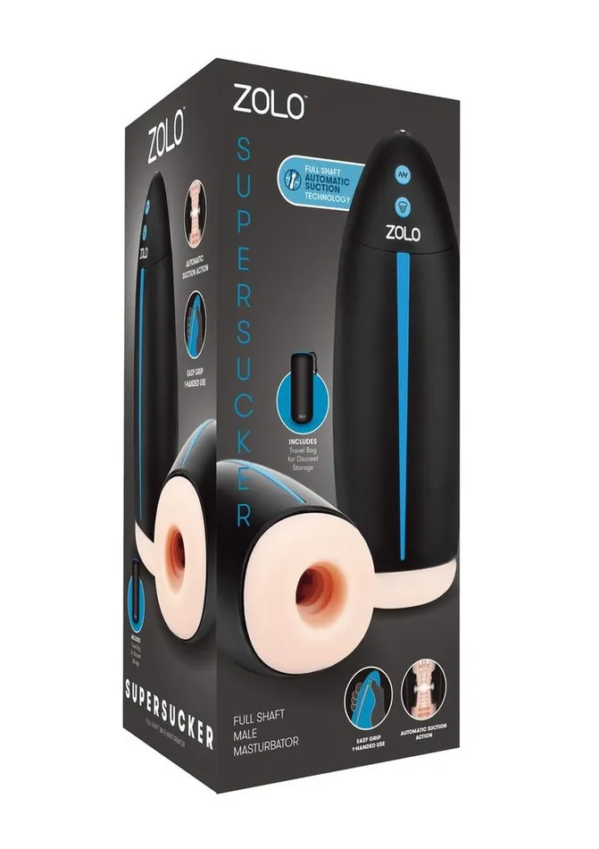 Male Sex Toys Zolo ZOLO Supersucker Rechargeable Silicone Masturbator