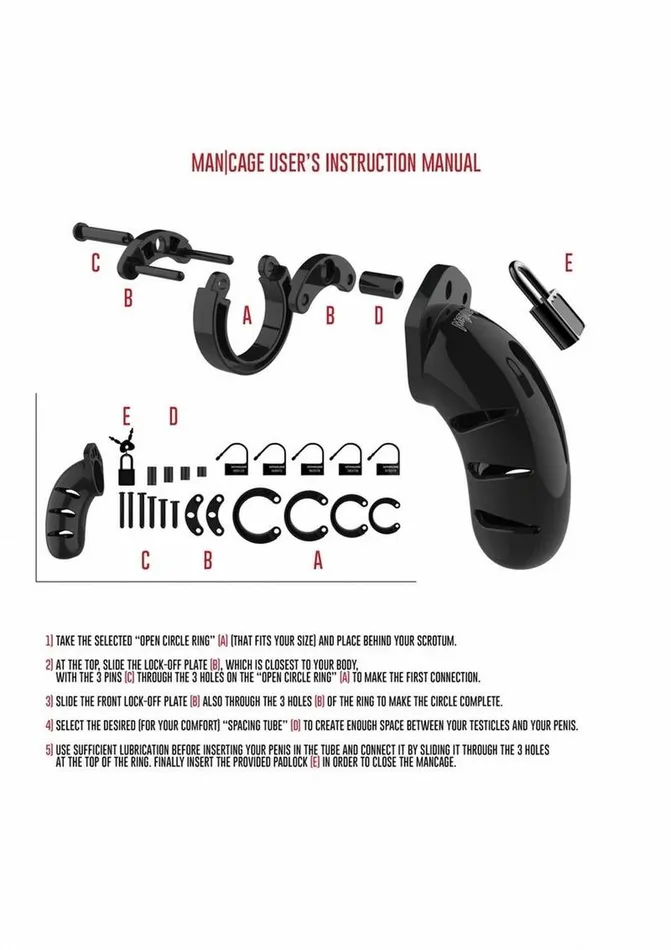 ManCage Male Sex Toys Man Cage Model 01 Male Chastity with Lock ManCage Male Sex Toys Man Cage Model 01 Male Chastity with Lock