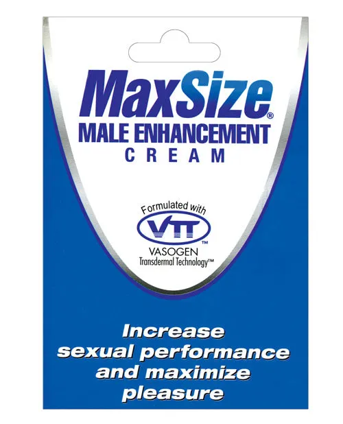 Max Size Male Sex Toys Max Size Male Enhancement Cream