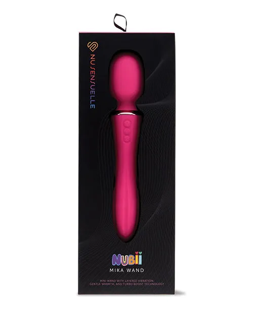 Nu Sensuelle Nubii Mika Heating Mini Wand Pink Novel Creations Usa INC Vibrators Nu Sensuelle Nubii Mika Heating Mini Wand Pink Novel Creations Usa INC Vibrators