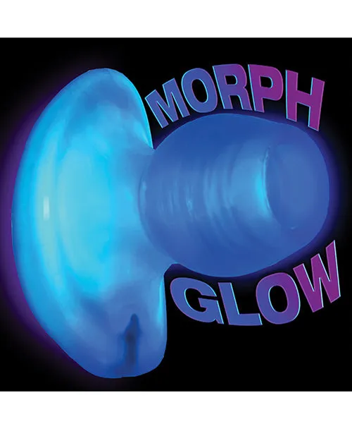 Oxballs Glowhole 1 Hollow Buttplug Small Blue Morph Blue Ox Designs LLCDba Oxballs Vibrators
