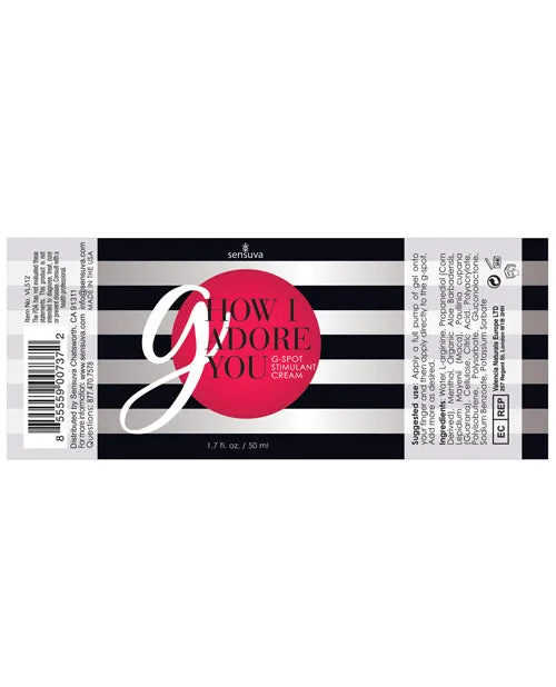 Sensuva G How I Adore You 17 oz Sensuva Valencia Naturals Vibrators