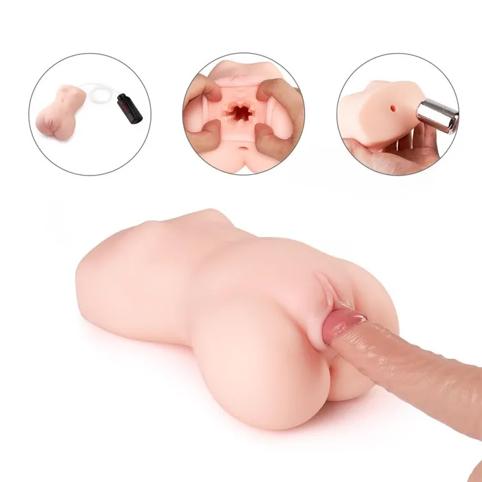 SIMU HAPPPY Male Sex Toys Vibrating Sucking Pussy Sex Realistic Male Masturbator