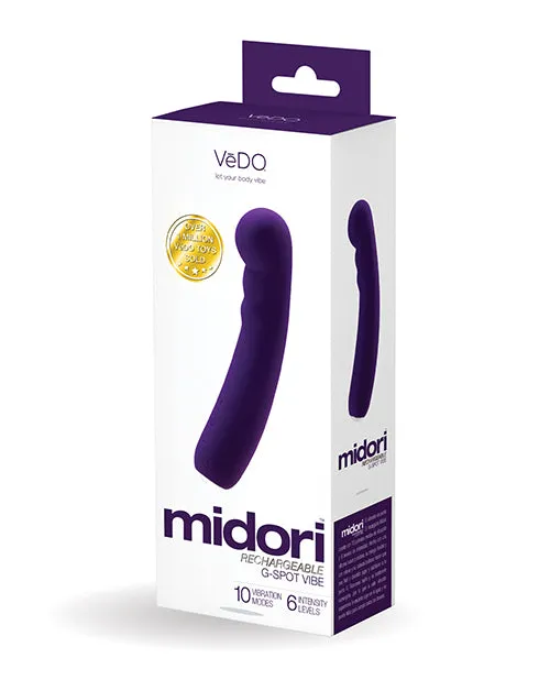 VeDO Midori Rechargeable G Spot Vibe Deep Purple Savvy Co Vibrators