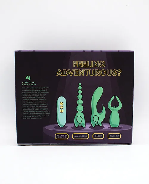 Vibrators Like A Kitten Pleasure Hunter 3 pc Kit Mint