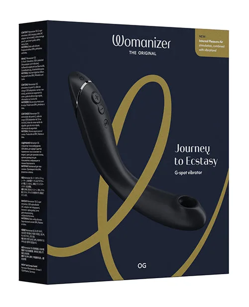 Vibrators Womanizer OG LongHandle GSpot Vibrator Slate Wow Tech