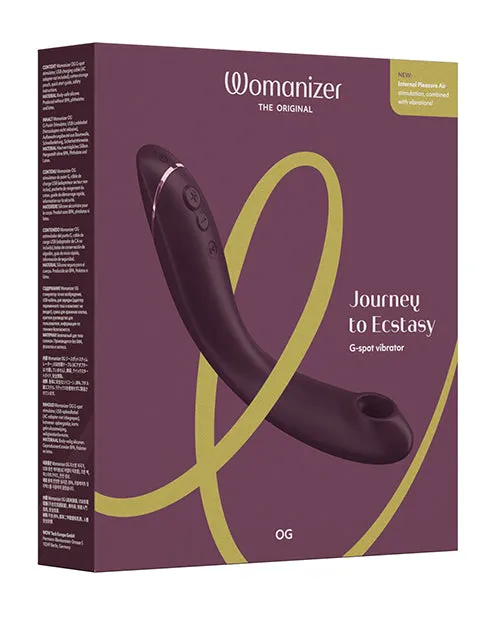 Wow Tech Vibrators Womanizer OG LongHandle GSpot Vibrator Aubergine